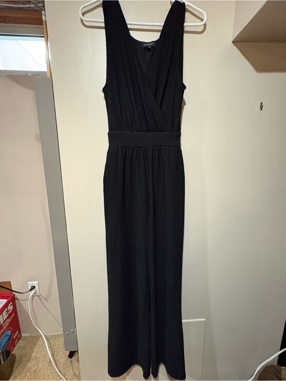 🌸 Eclipse Black Sleeveless Jumpsuit Dress